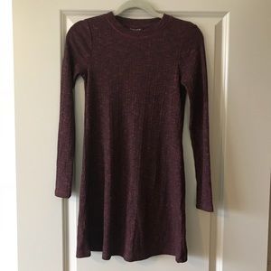 NWT Topshop Long Sleeve Burgundy Dress Size 2 (XS)